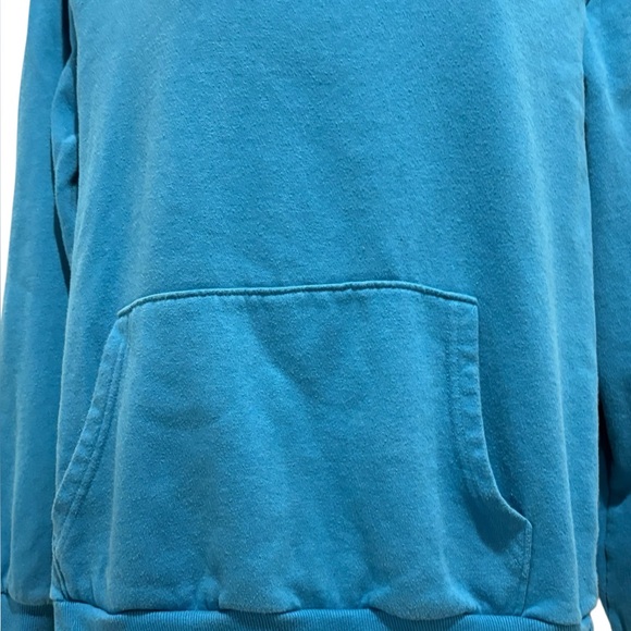 PAC-MAN Vintage Inspired Blue Hoodie Sweatshirt 80s Retro Size Small - Picture 3 of 9